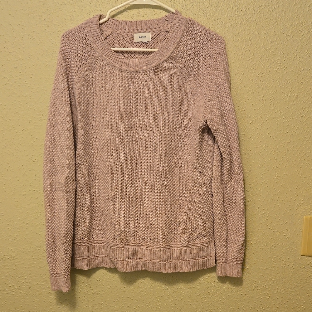 Pale Pink Crewneck Sweater Old Navy Medium